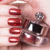 rich and deep ruby red shade