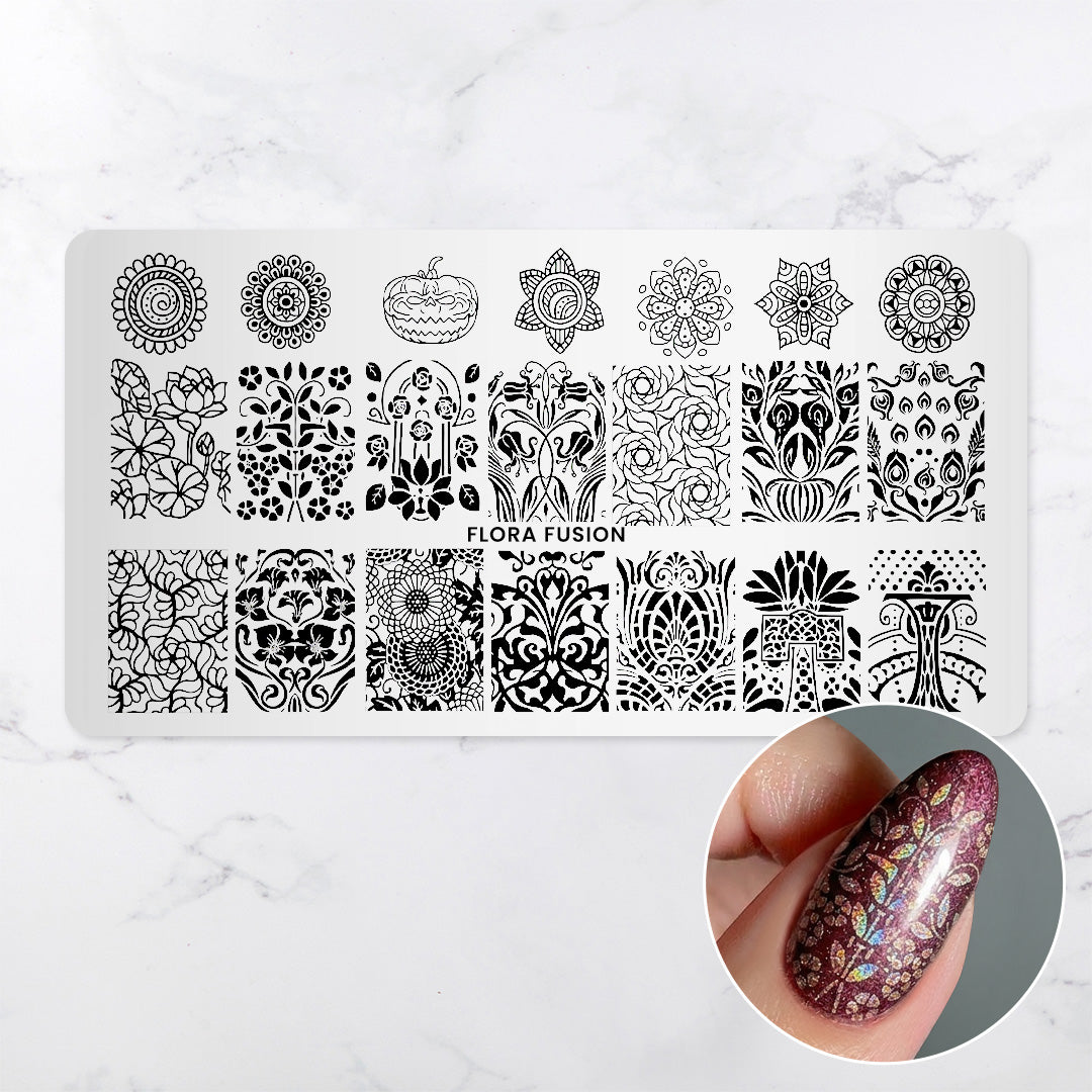Flora Fusion - Pattern Press Template