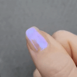 luscious plum shade with a glossy finish   