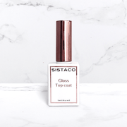 high-shine top coat with glossy finish 