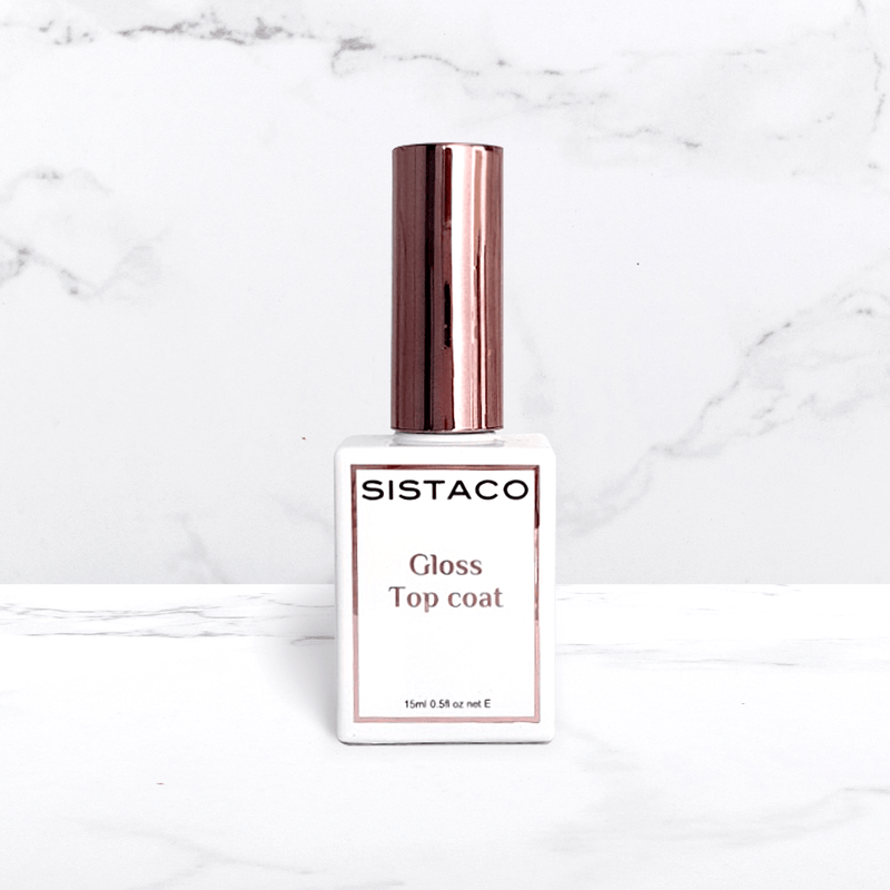 high-shine top coat with glossy finish 