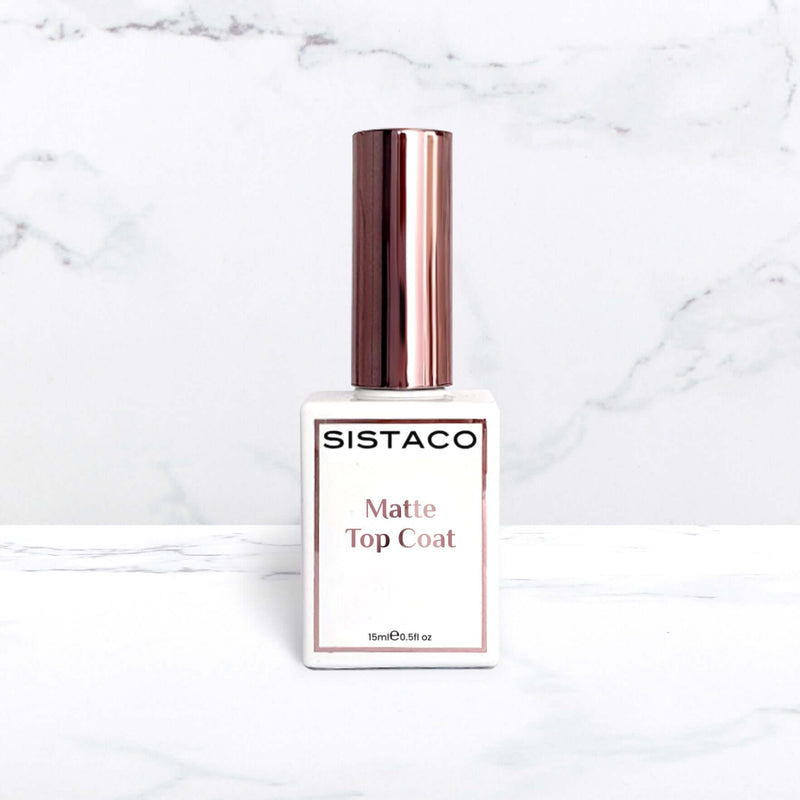 top coat that provides a matte finish   