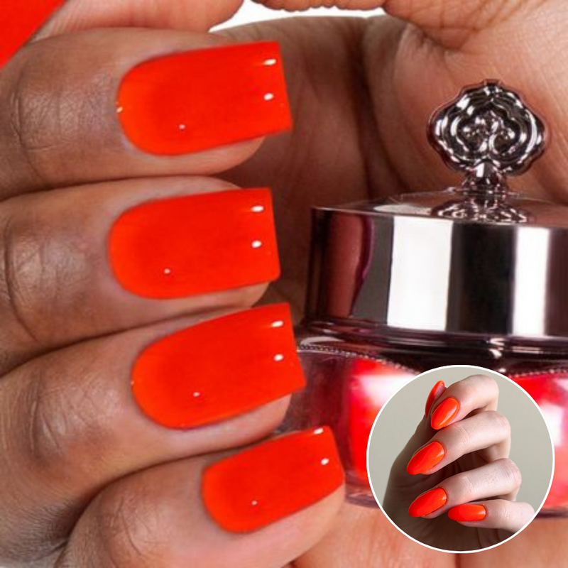 Vibrant Orange - Matte Neon Nail Powder
