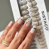 Noir Baroque - Oval Sustainable Nails