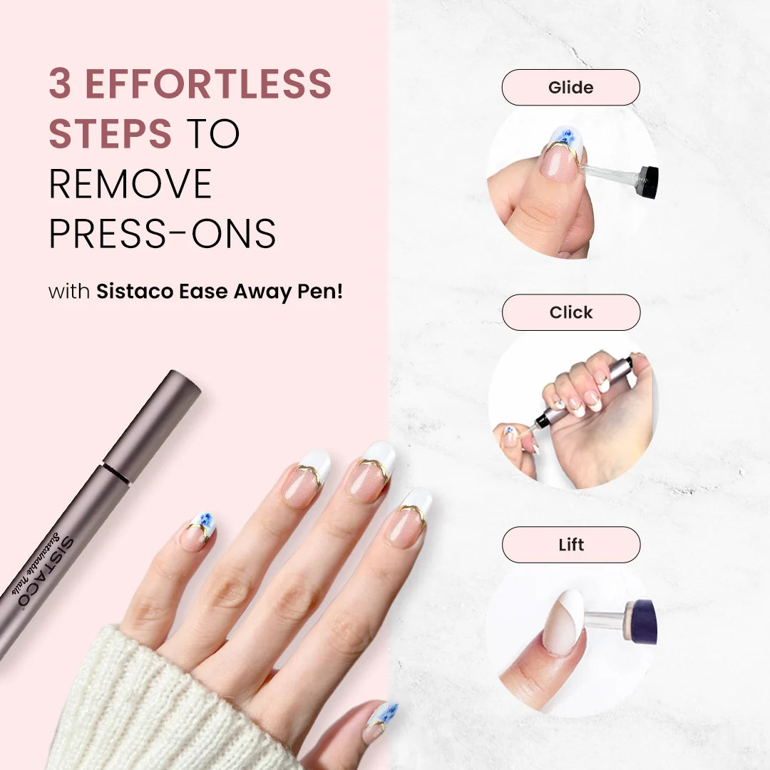 Indigo Glazed - Oval Sustainable Nails