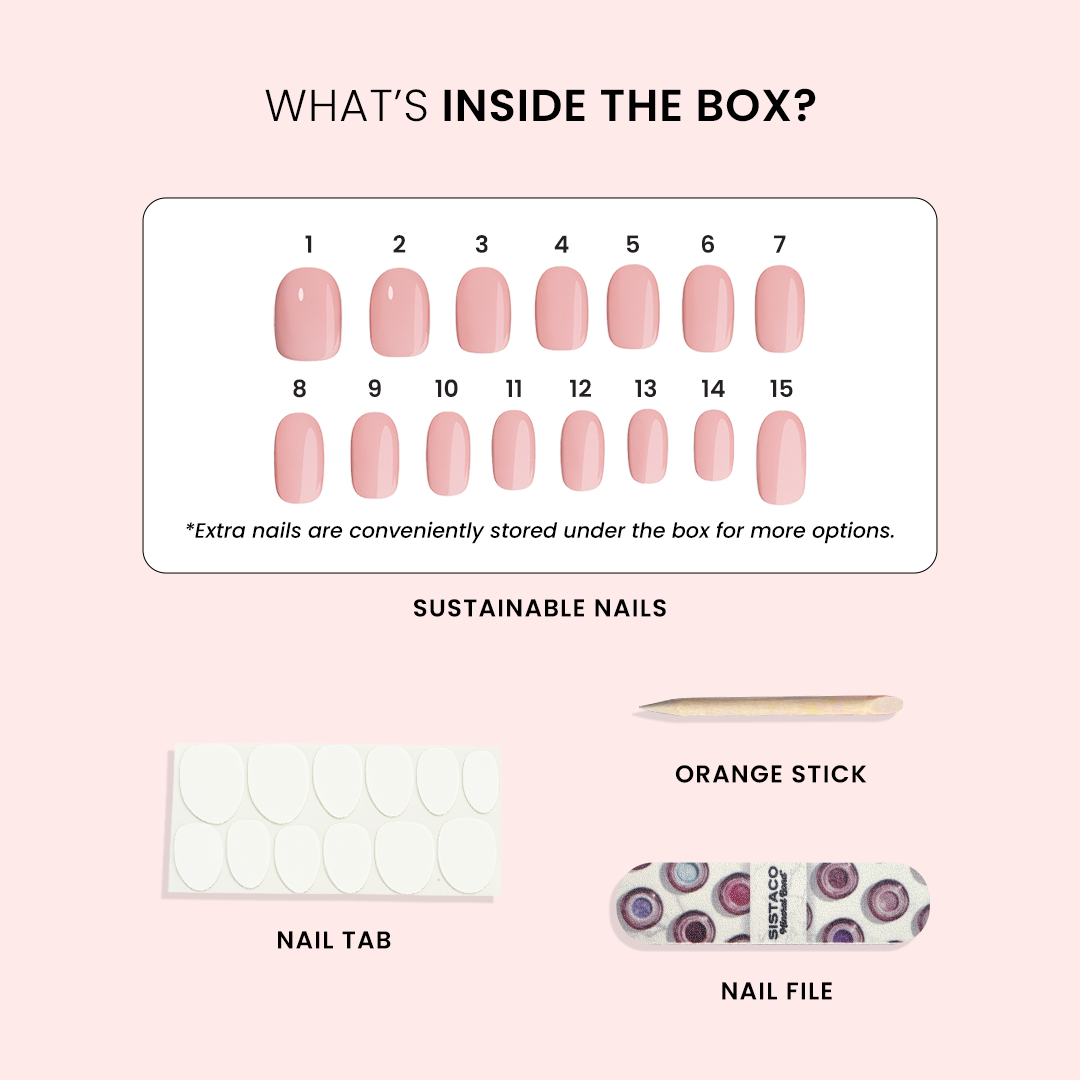 Ocean Glint - Oval Sustainable Nails