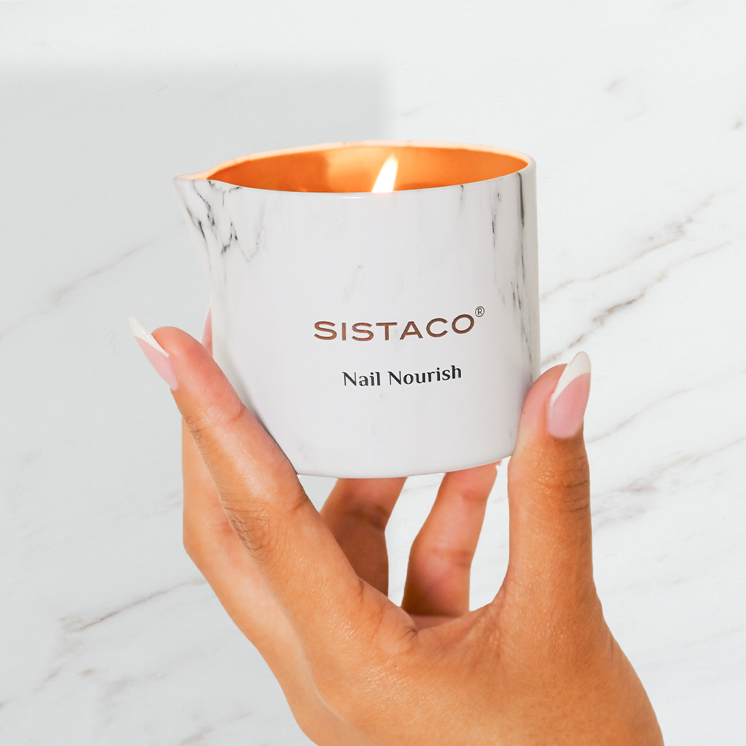 Nail Nourish Candle - Rose + Bergamot