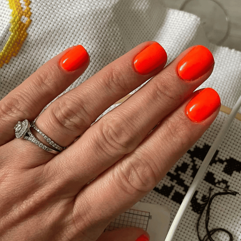 Vibrant Orange - Matte Neon Nail Powder
