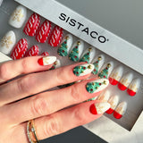 Xmas Cheer - Almond Sustainable Nails