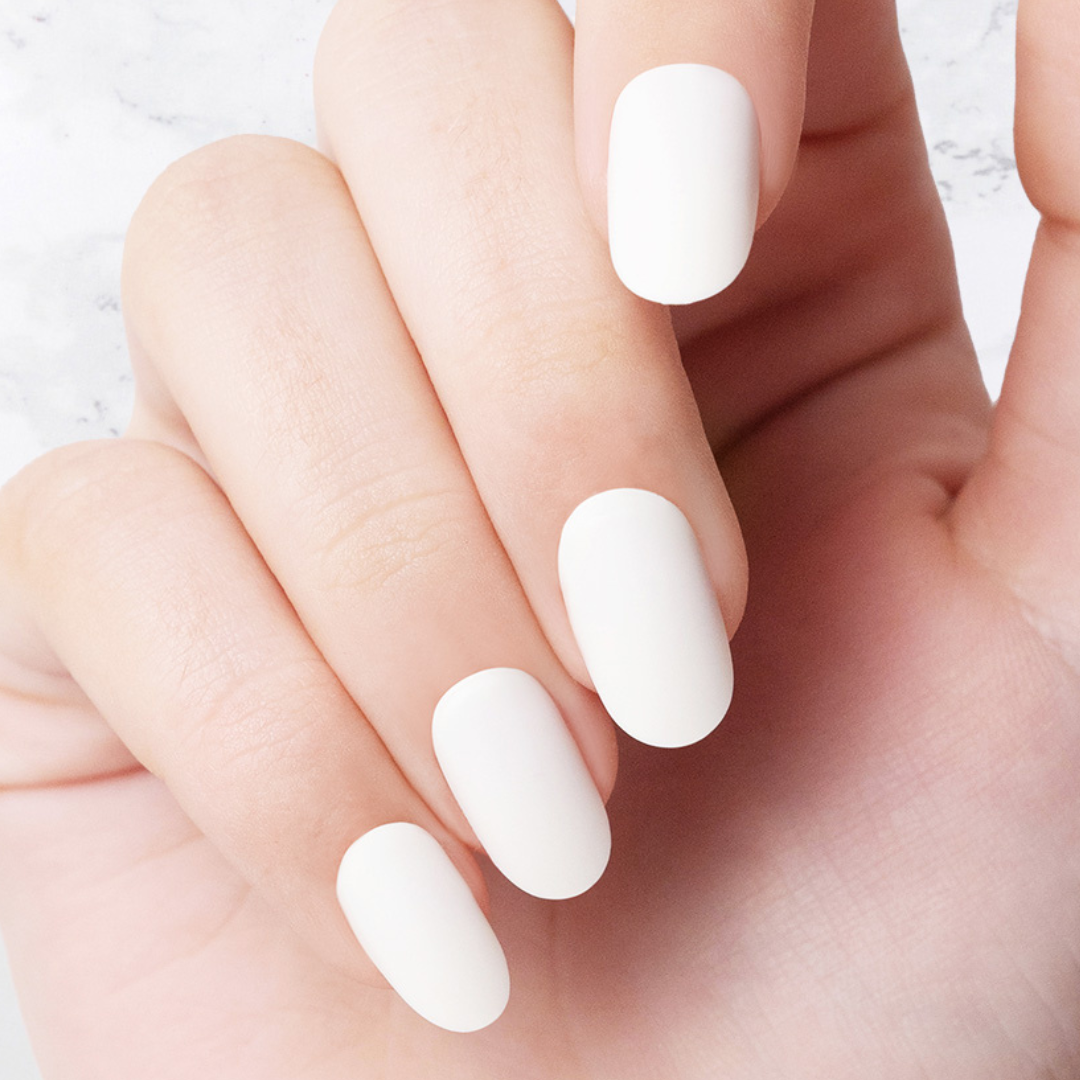Cream - Oval Sustainable Nails