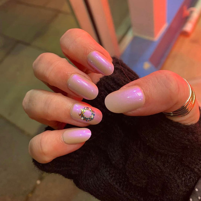 Punch Glazed - Oval Sustainable Nails