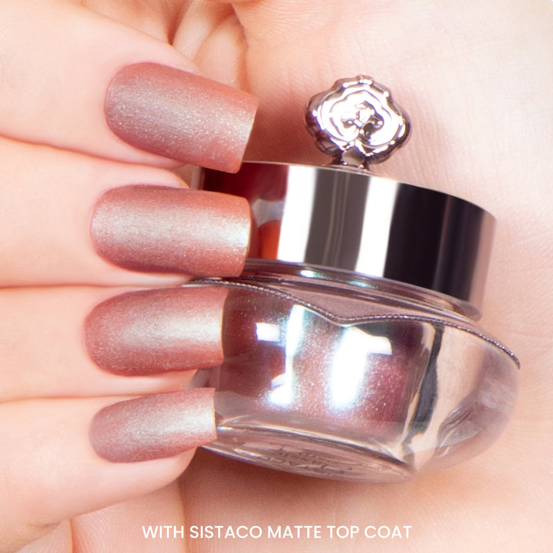 A deep purple colour