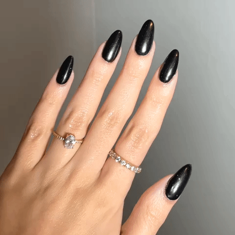 sleek and deep black shade   