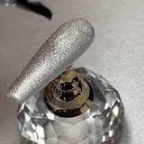 glittery silver shade