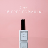 high-shine top coat with glossy finish  