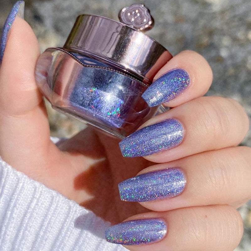 fusion of blue and lilac shade